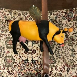Bumble Bee Cow Figurine